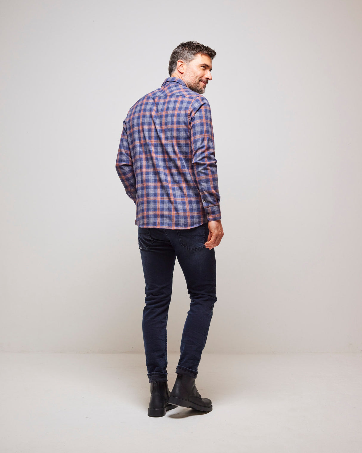 Pumpkin Check 100% Cotton Warm Winter Shirt