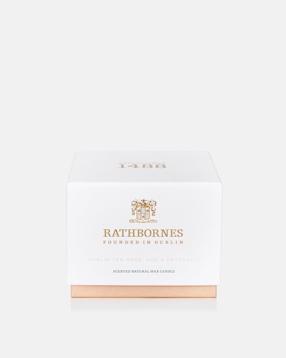 Dublin Tea Rose, Oud & Patchouli Classic 2 Wick Candle