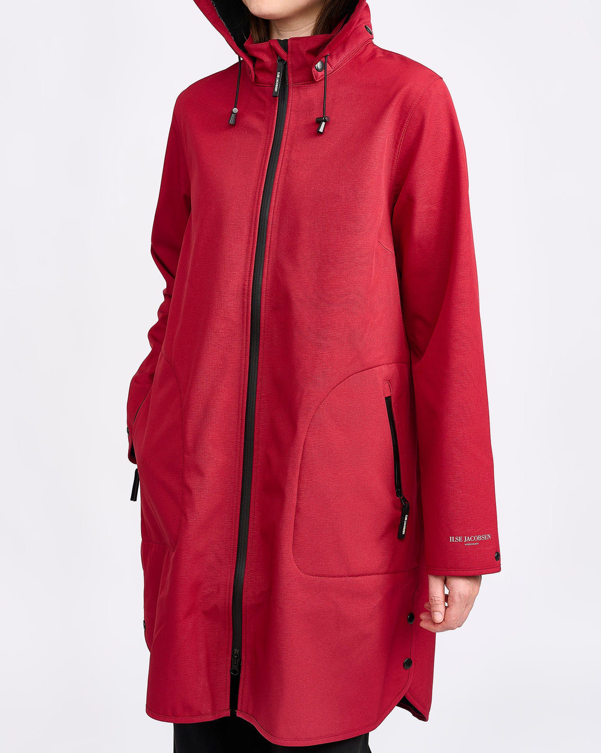 Rhubarb-A-Line-Soft-Shell-Raincoat
