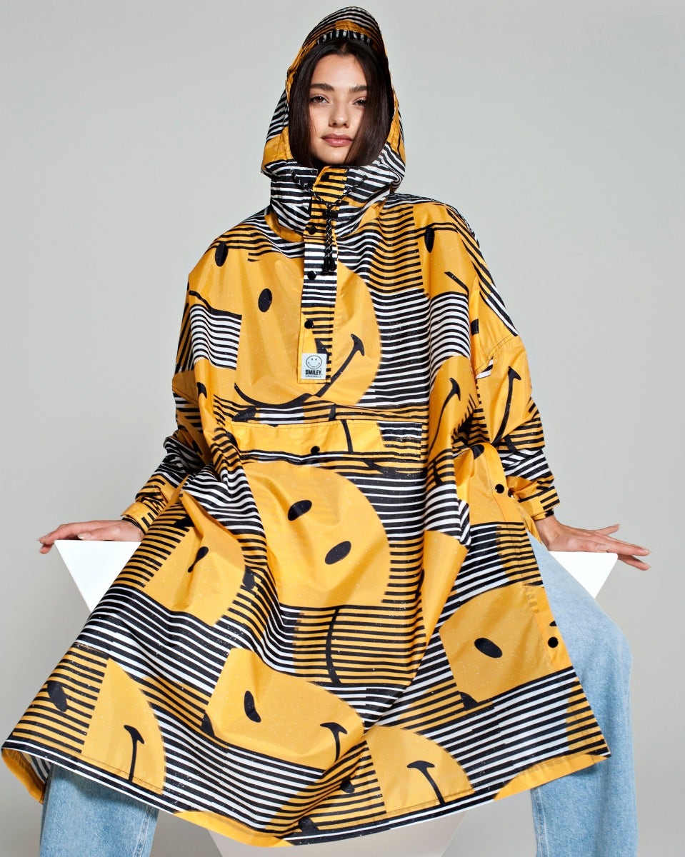 Sunset x Smiley Waterproof Poncho