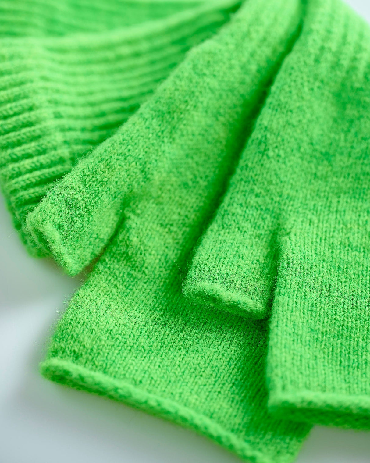 Neon-Green-Brushed-Lambswool-Cuff