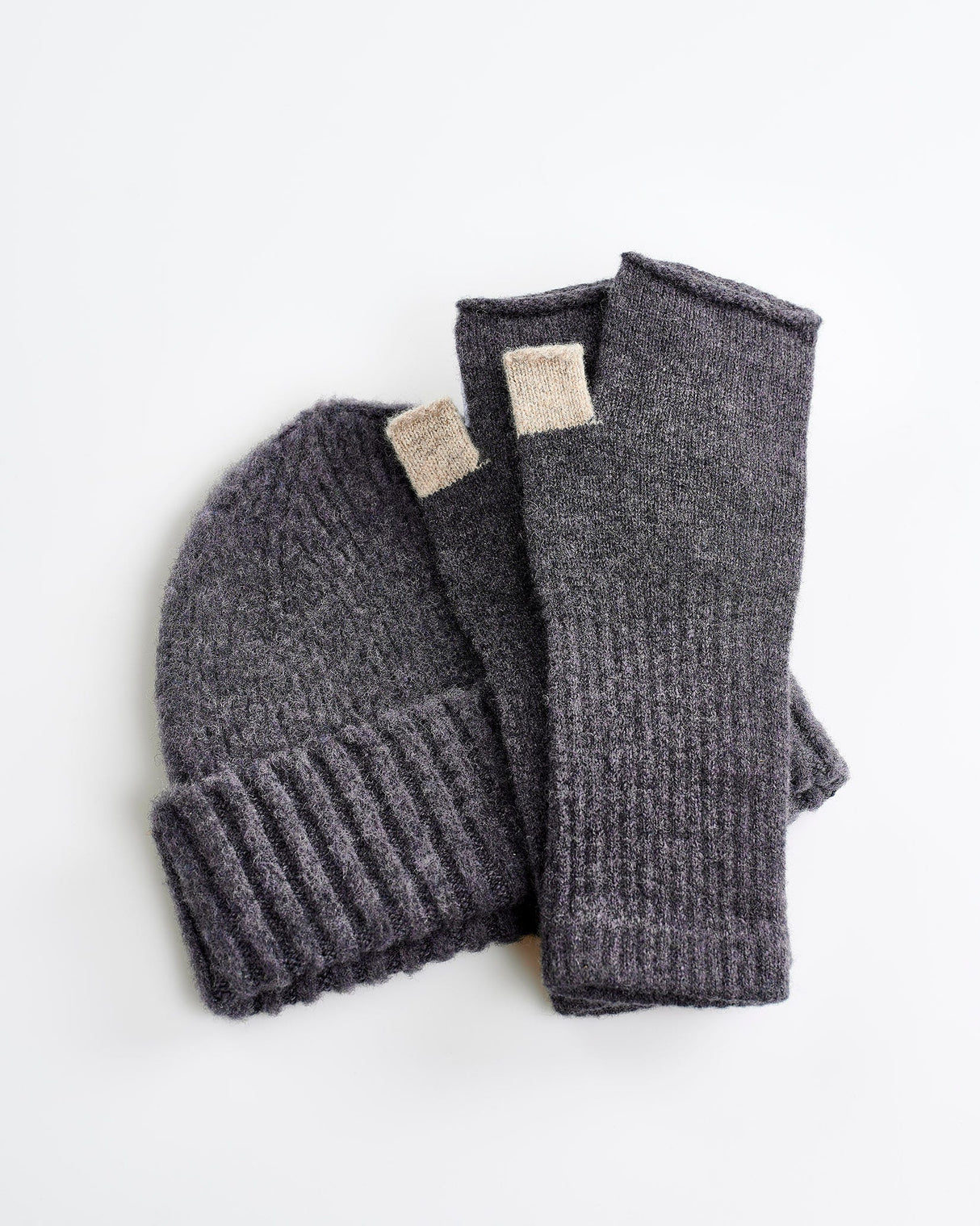 Grey Brushed Lambswool Rona Hat