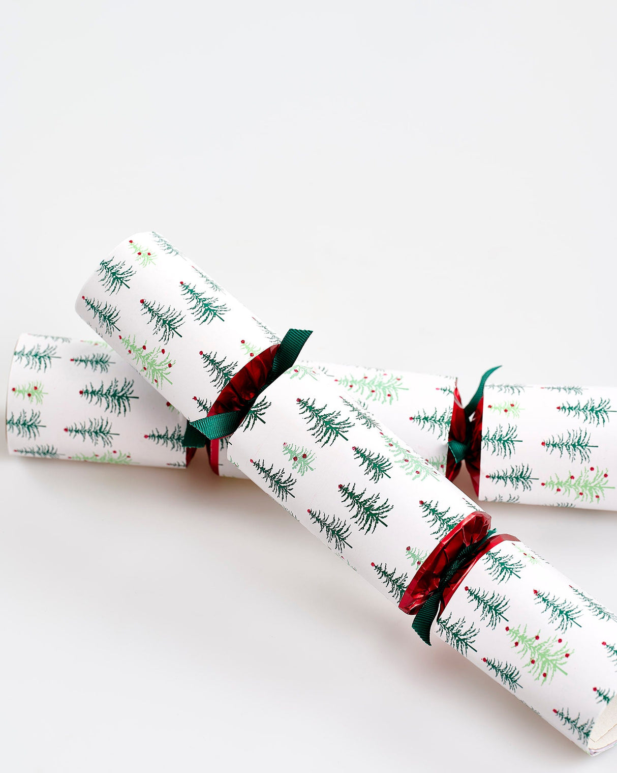 Green Pine Tree Handmade Christmas Crackers