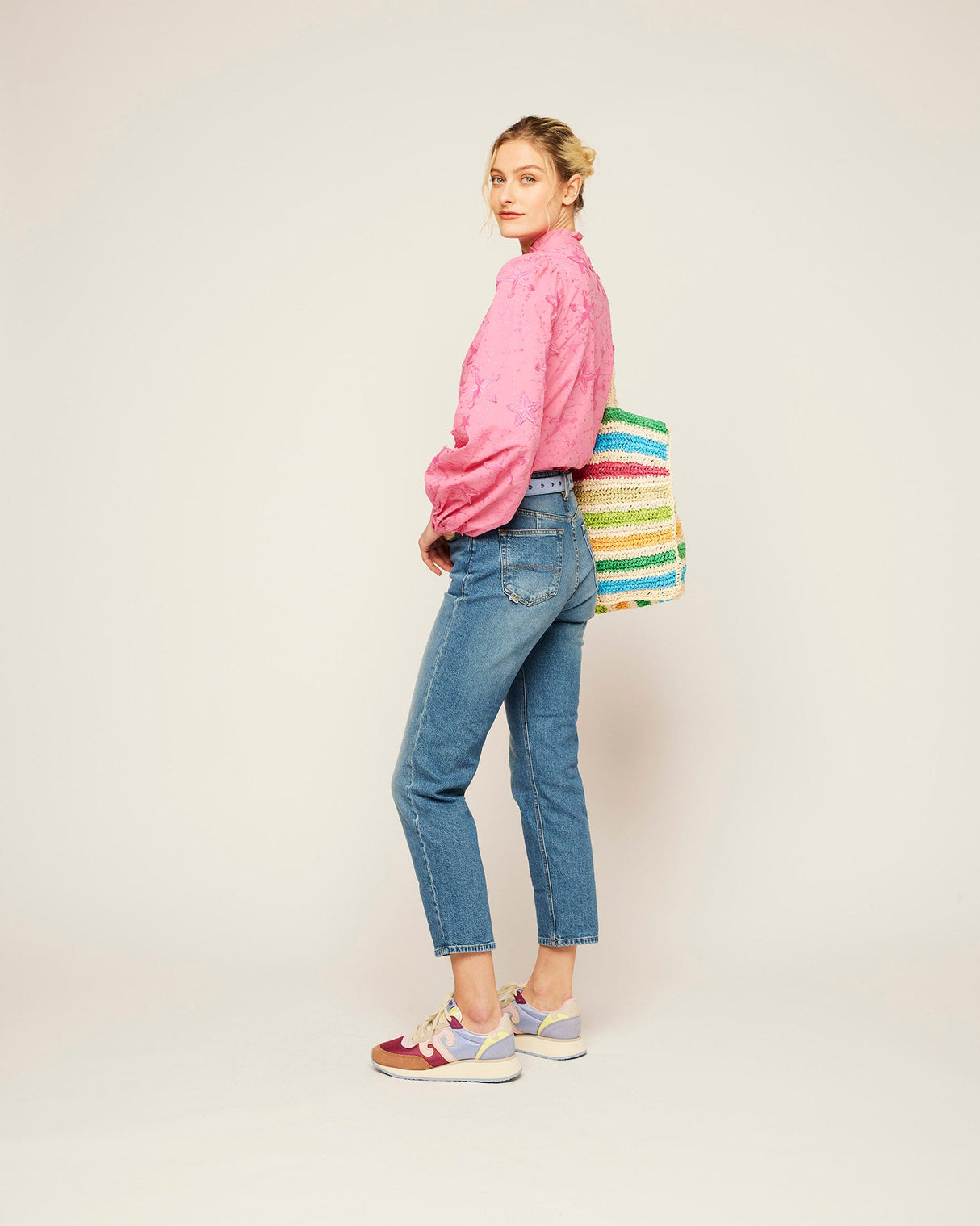 Medium Blue True Cropped Slim Jeans