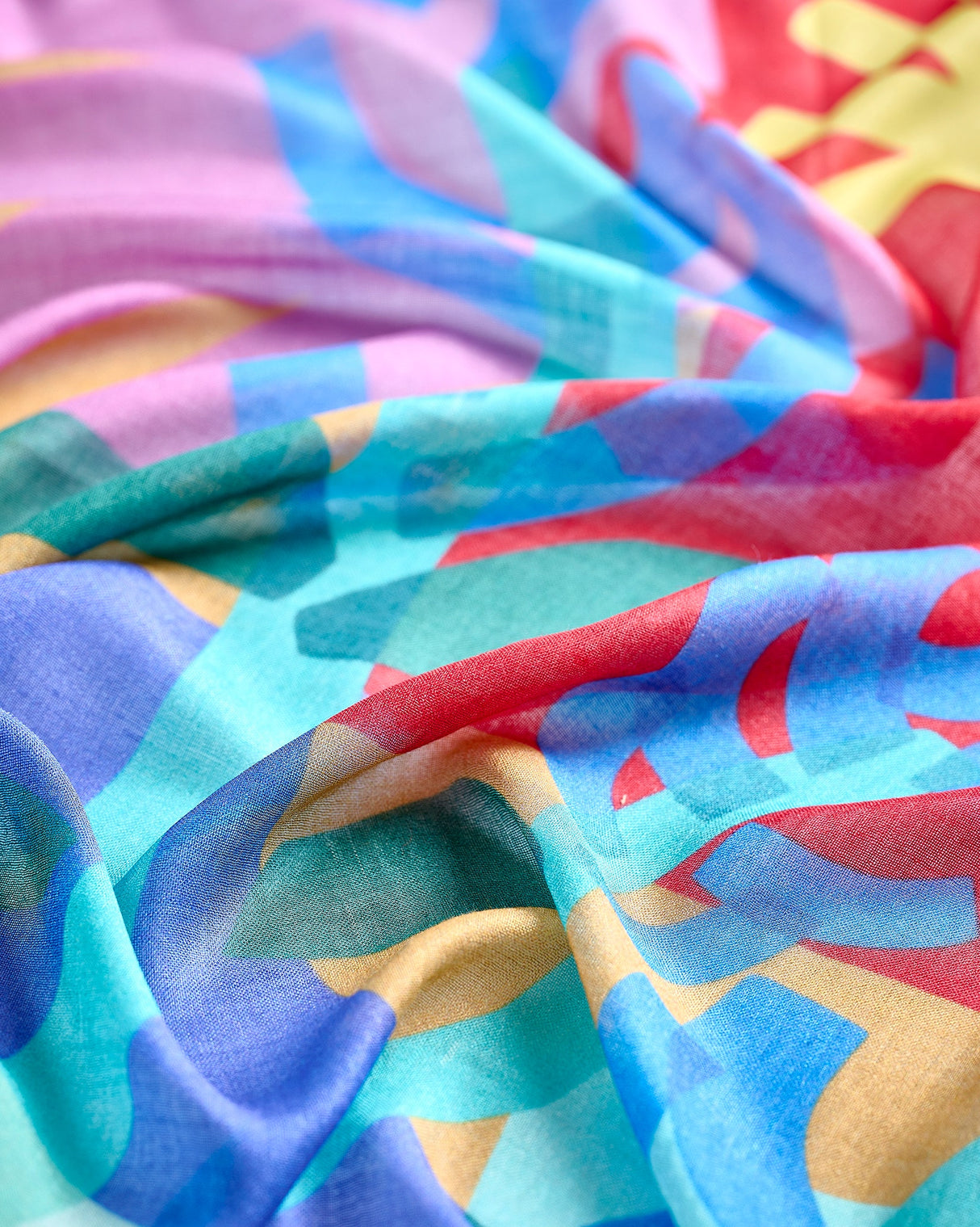 Sea Aster & Sage Silk Modal Scarf