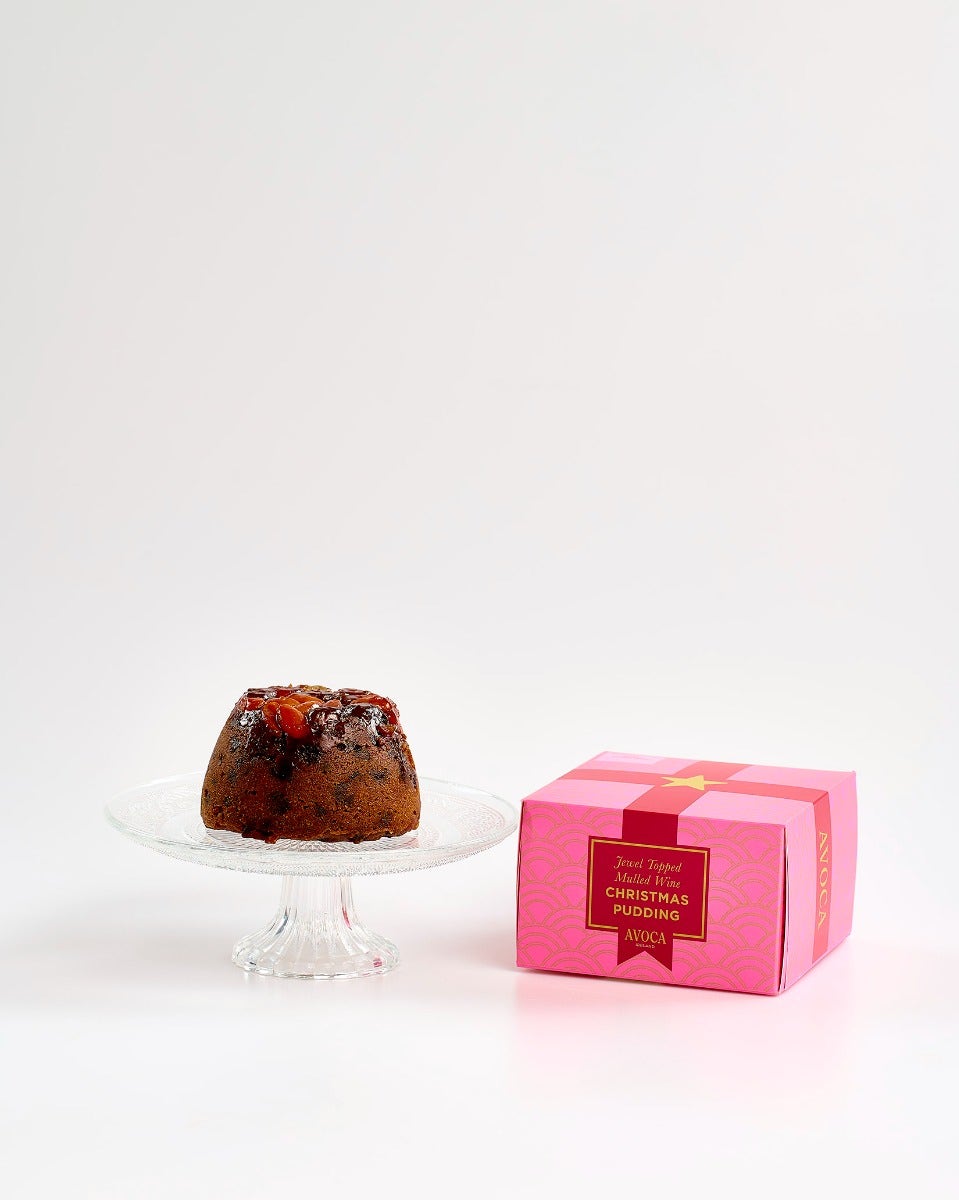 Avoca Jewel Topped Mulled Wine Christmas Pudding