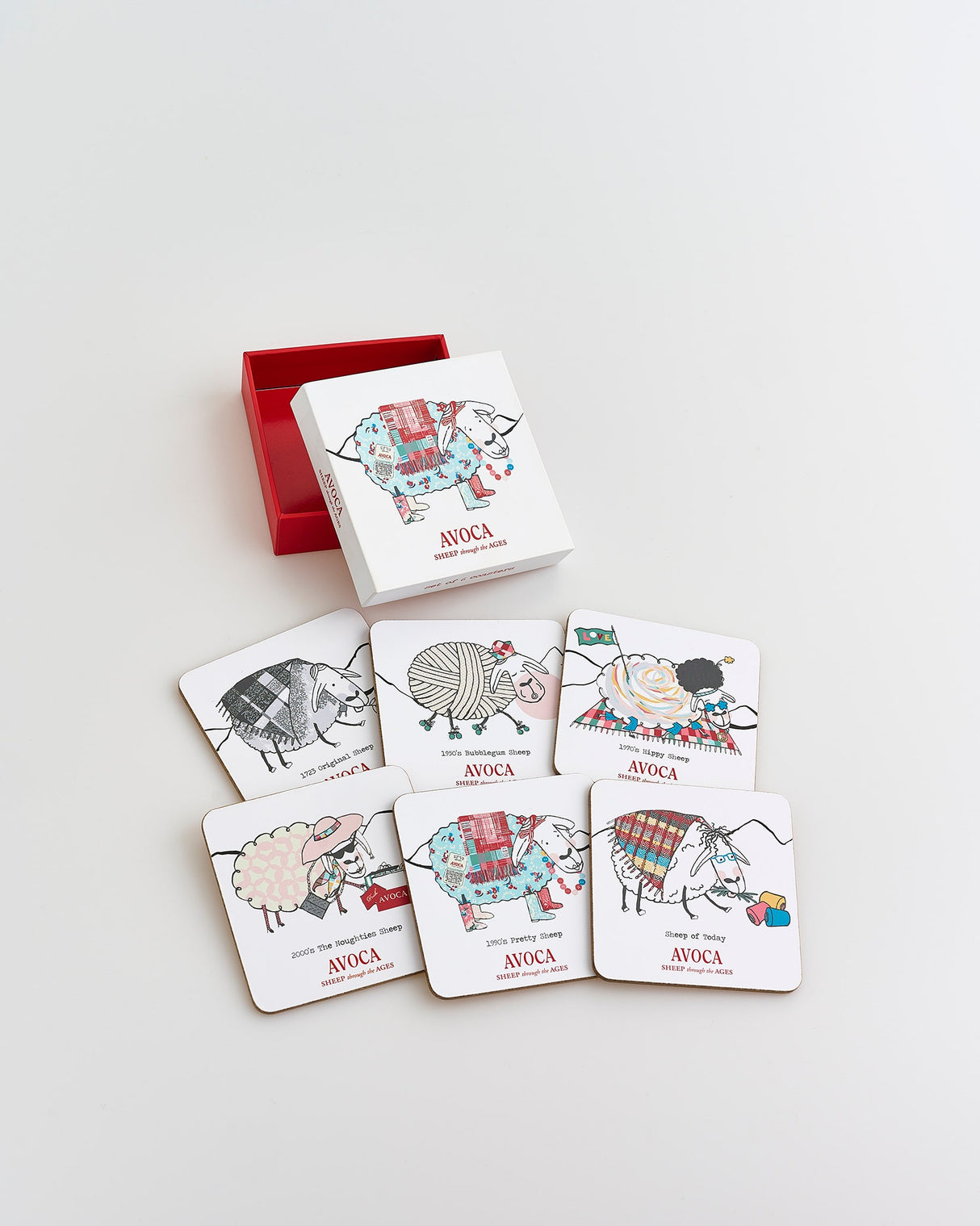 Sheep-Through-The-Ages-Set-of-6-Coasters