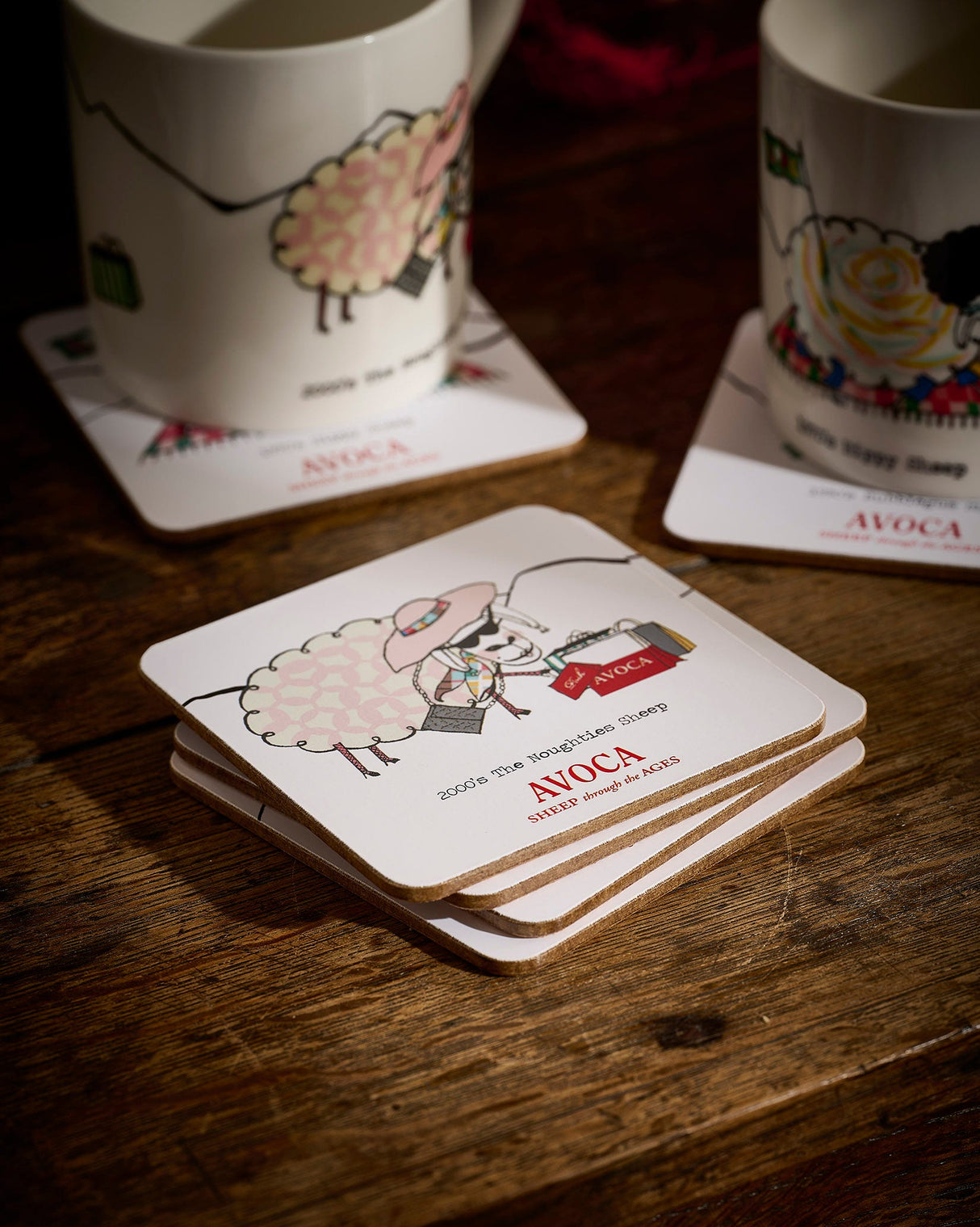 Sheep Through The Ages Set of 6 Coasters