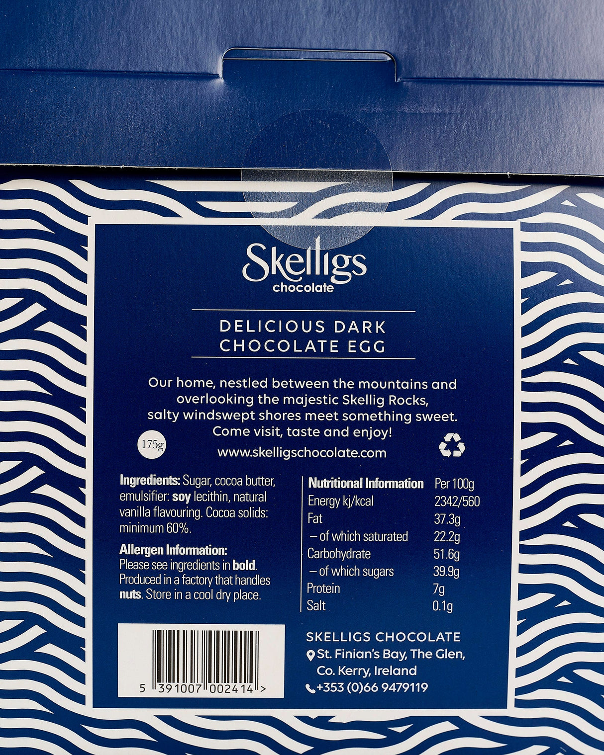 Skelligs Delicious 54% Dark Chocolate Egg