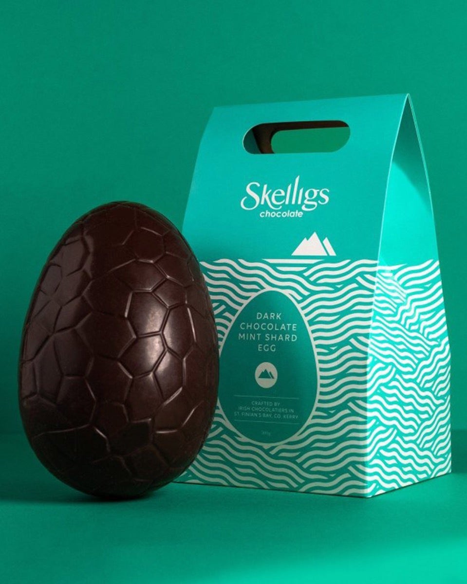 Skelligs 54% Dark Chocolate Mint Shard Egg
