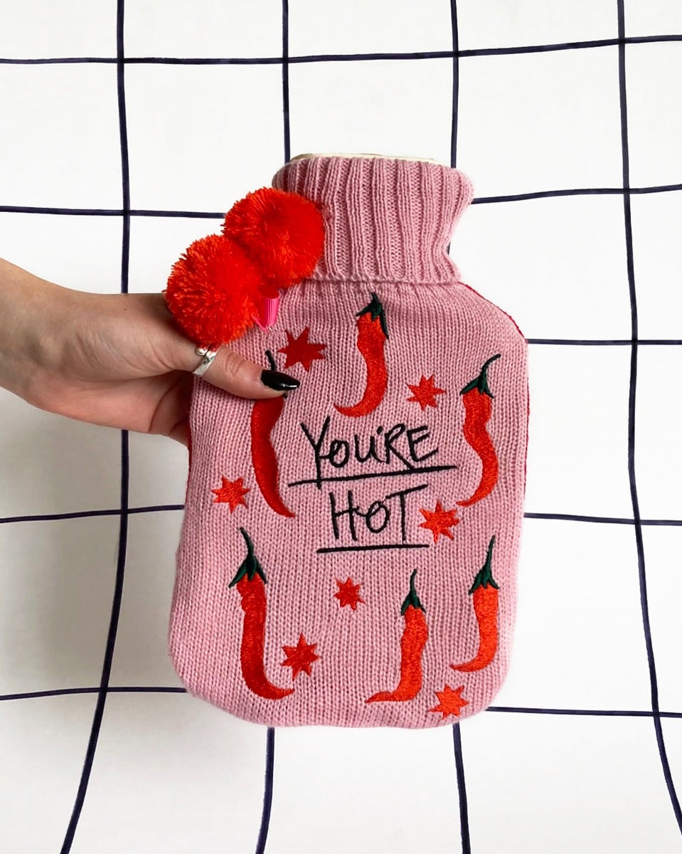 Small Talk Hot Water Bottle - You're Hot