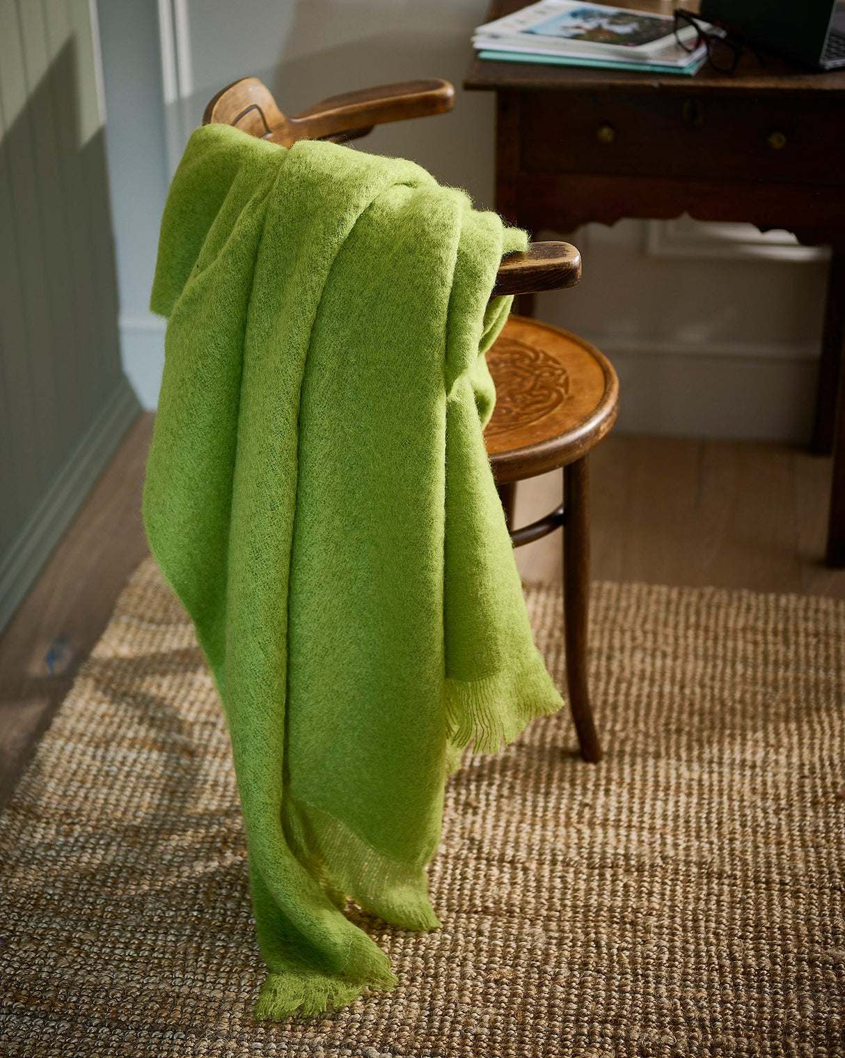 Sprout Mohair Throw