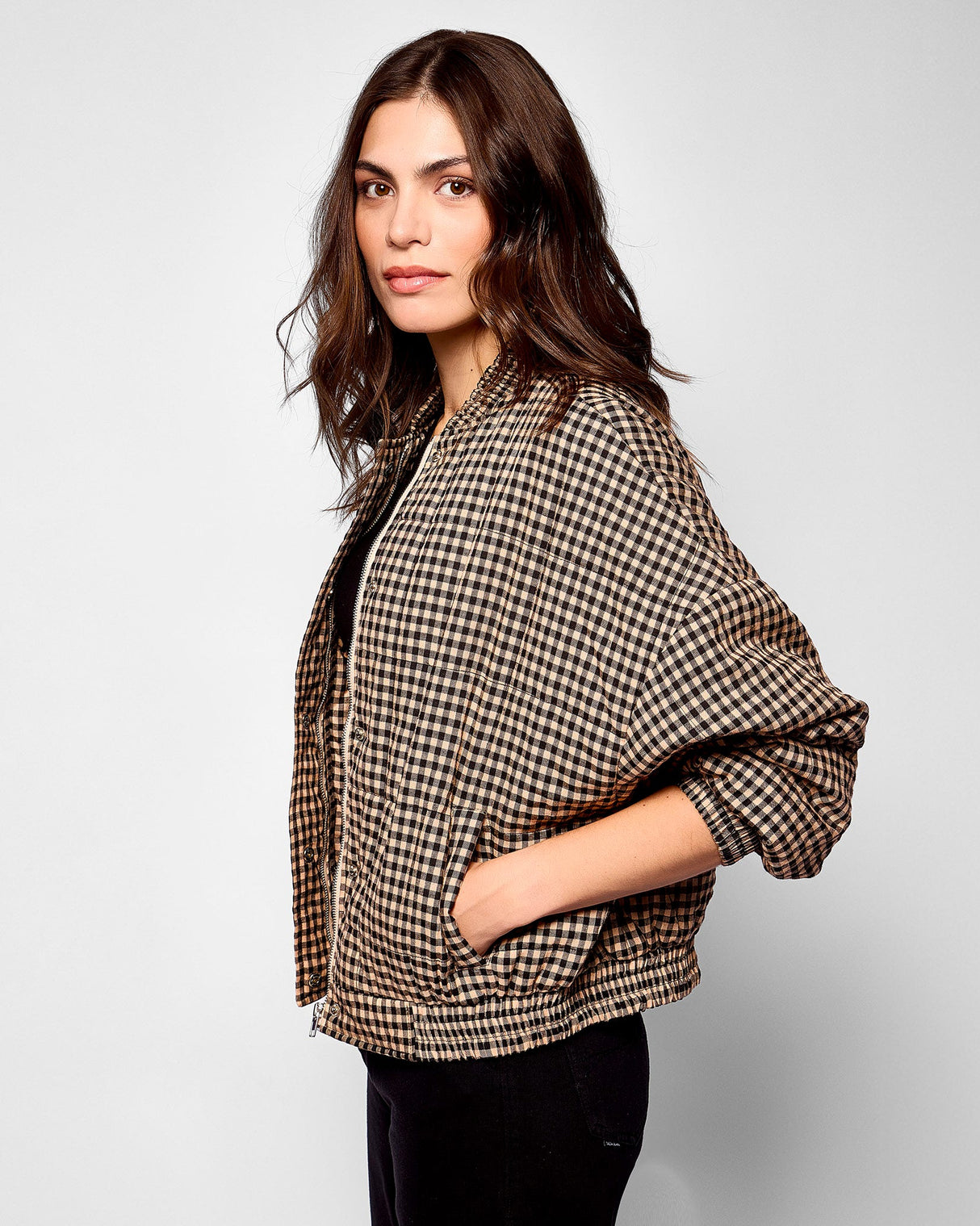 Black-White-Gingham-Padoue-Bomber-Jacket