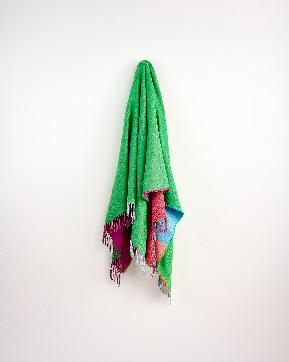 Moss Rose Stella Cashmere Blend Throw