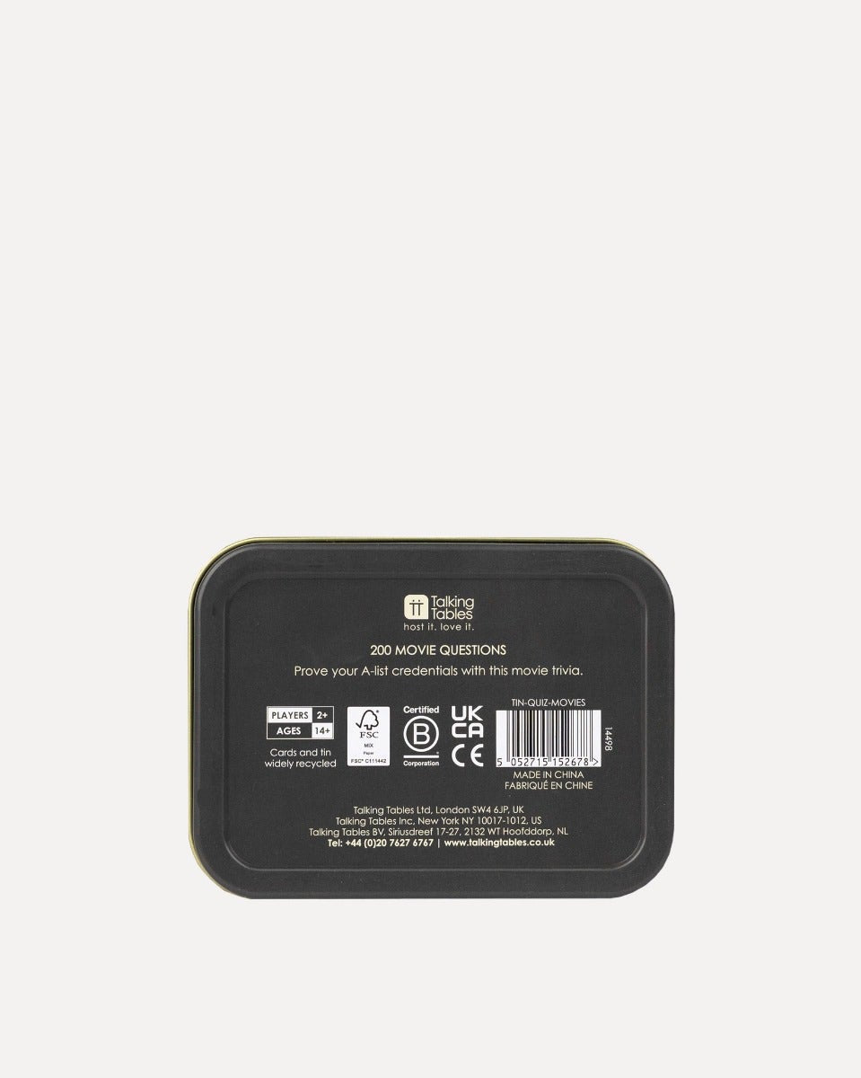 Movies Quiz In A Tin