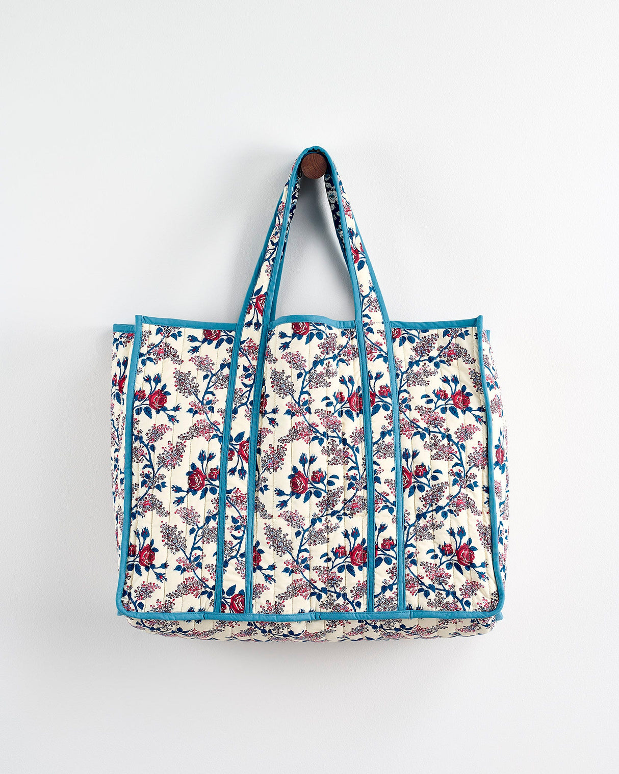 Orange-Rose-Mini-Floral-Navy-Quilted-Cotton-Tote-Bag