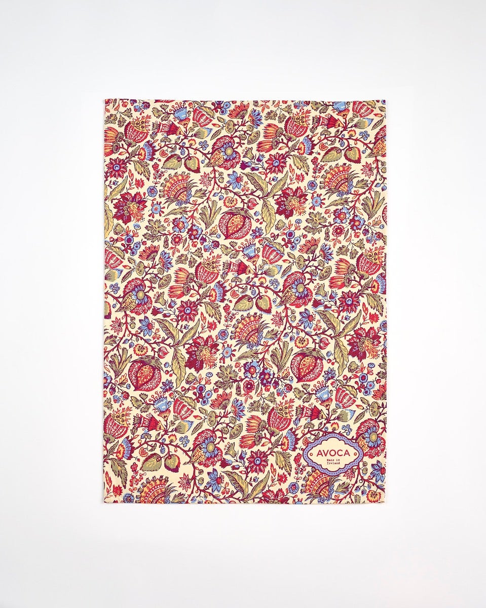 Crimson Vine 100% Cotton Tea Towel
