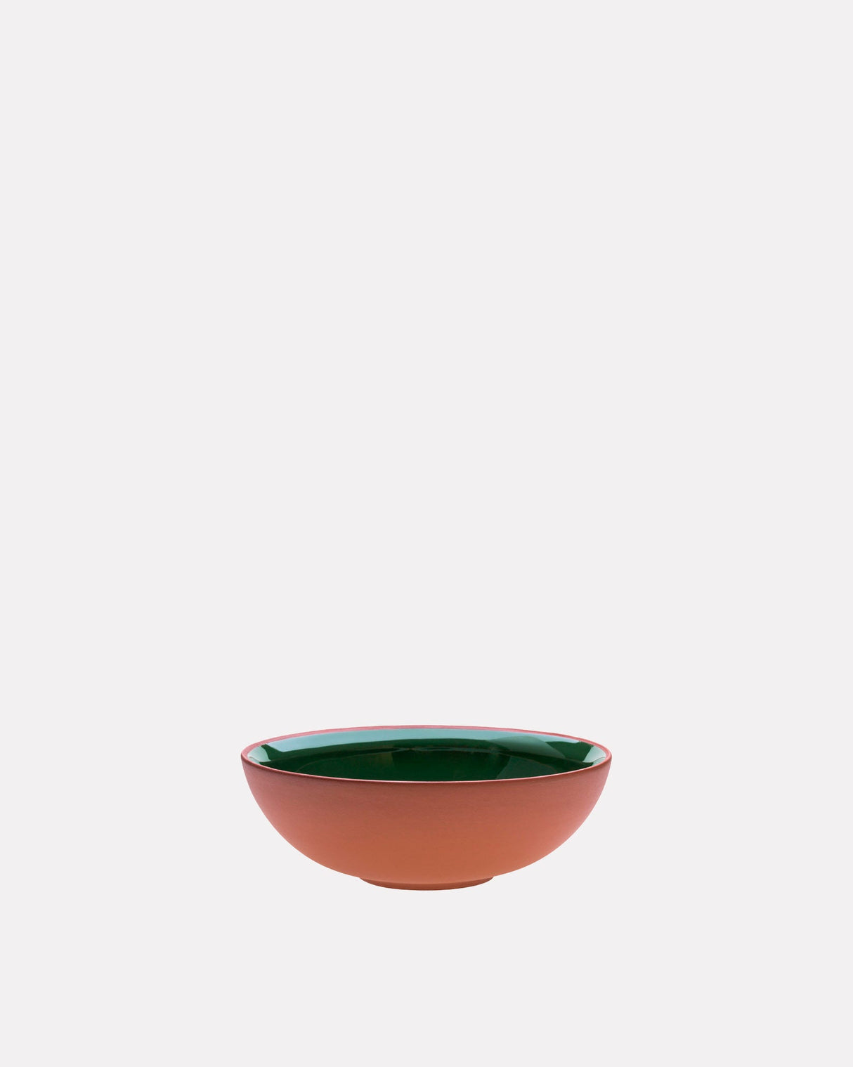 Earth-Red-Clay-Moss-Green-Glaze-12.5cm-Bowl