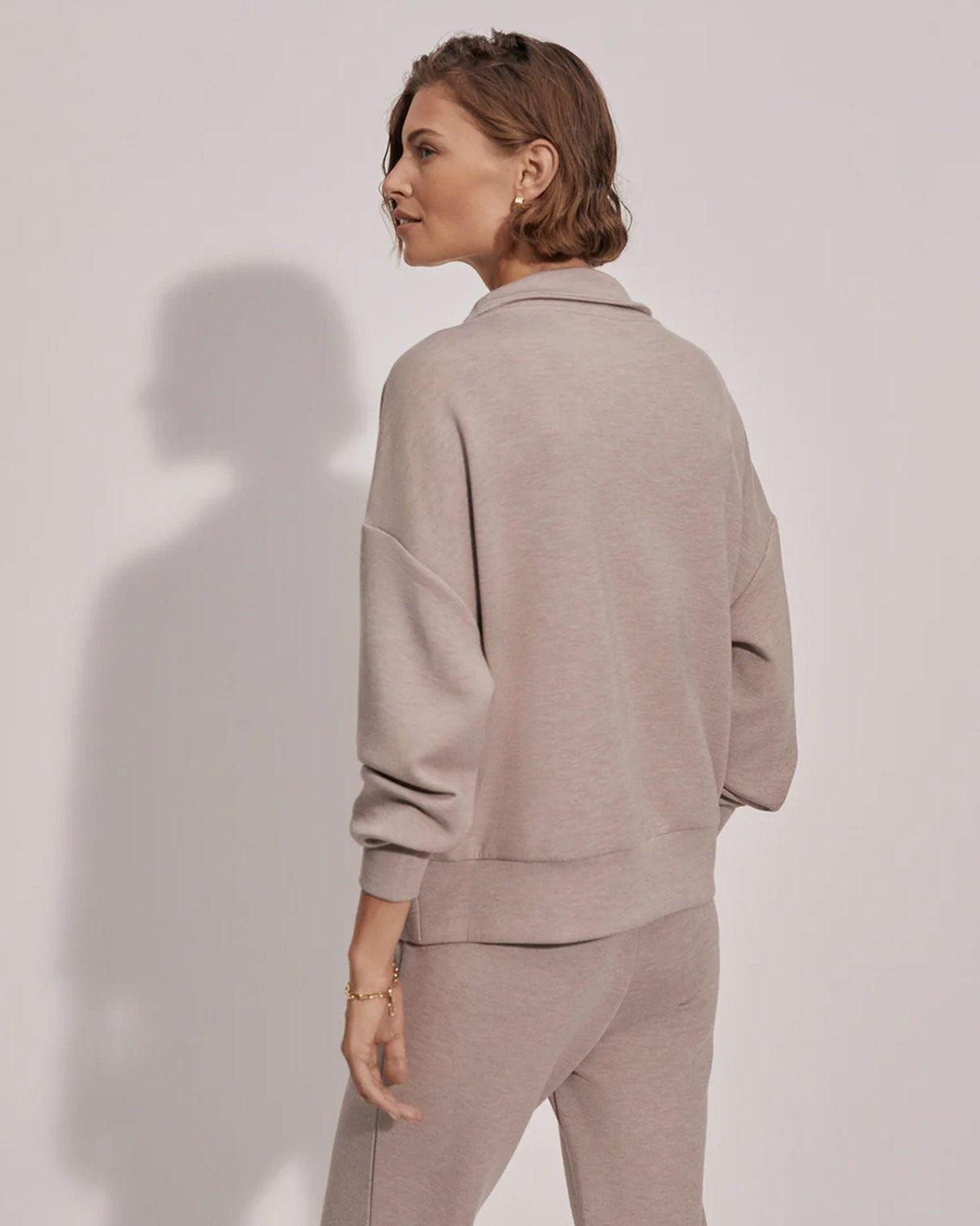 Taupe-Marl-Hawley-Half-Zip-Sweathshirt