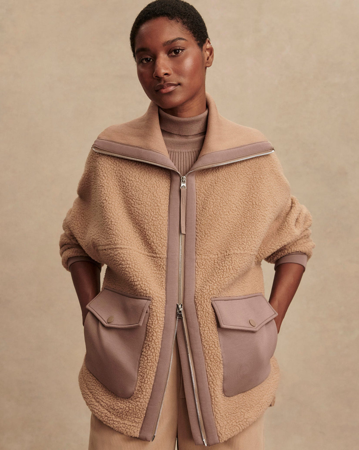 Chanterelle Eleanor Patch Pocket Fleece Jacket
