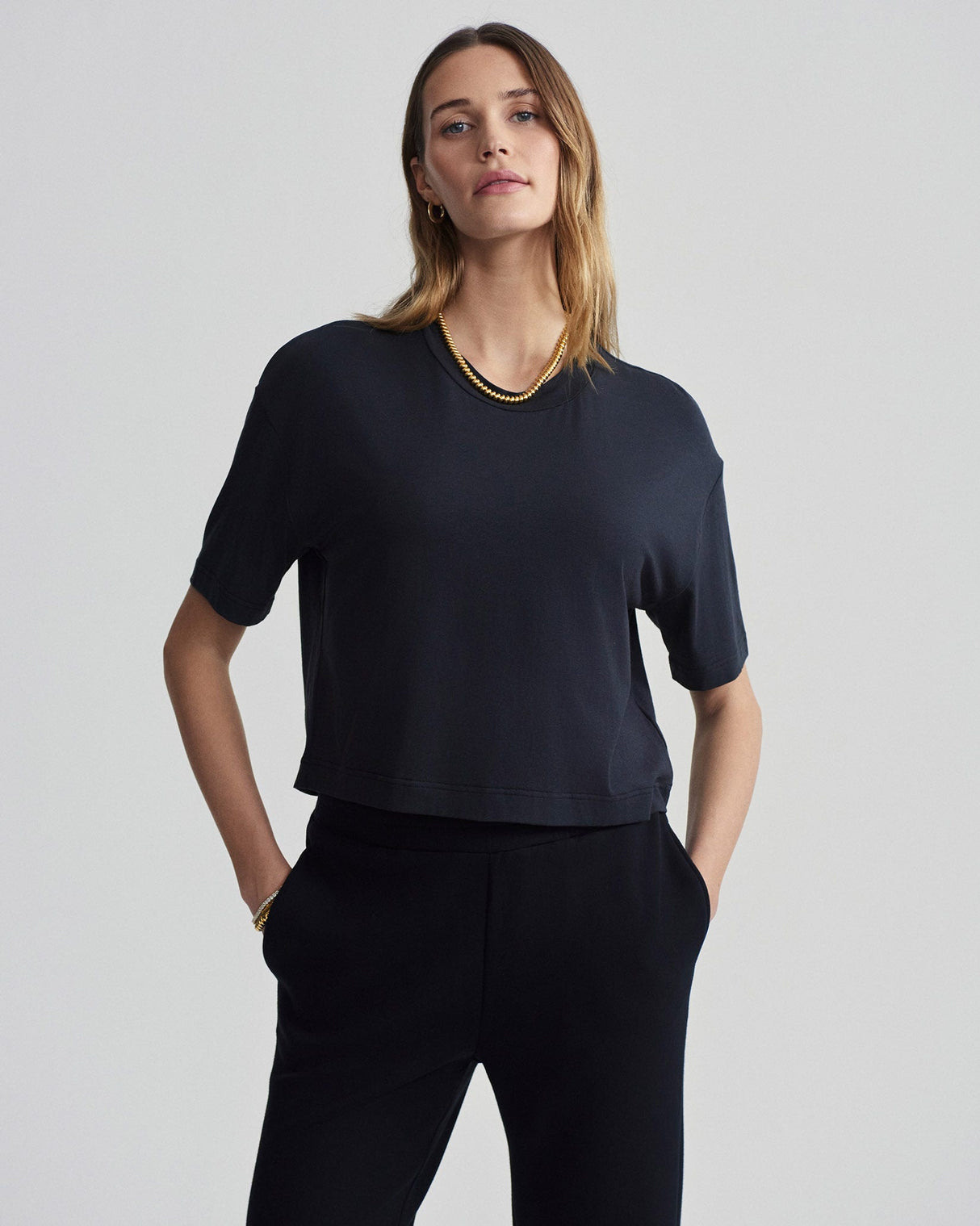 Black Venice Easy T-Shirt
