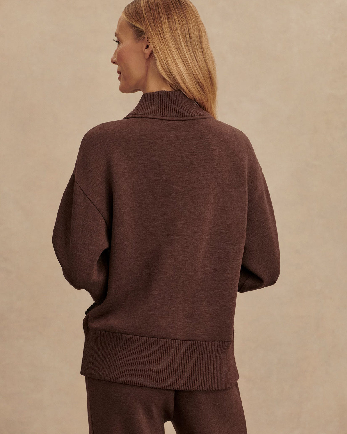 Coffee-Bean-Marl-Sally-Half-Zip-Sweatshirt
