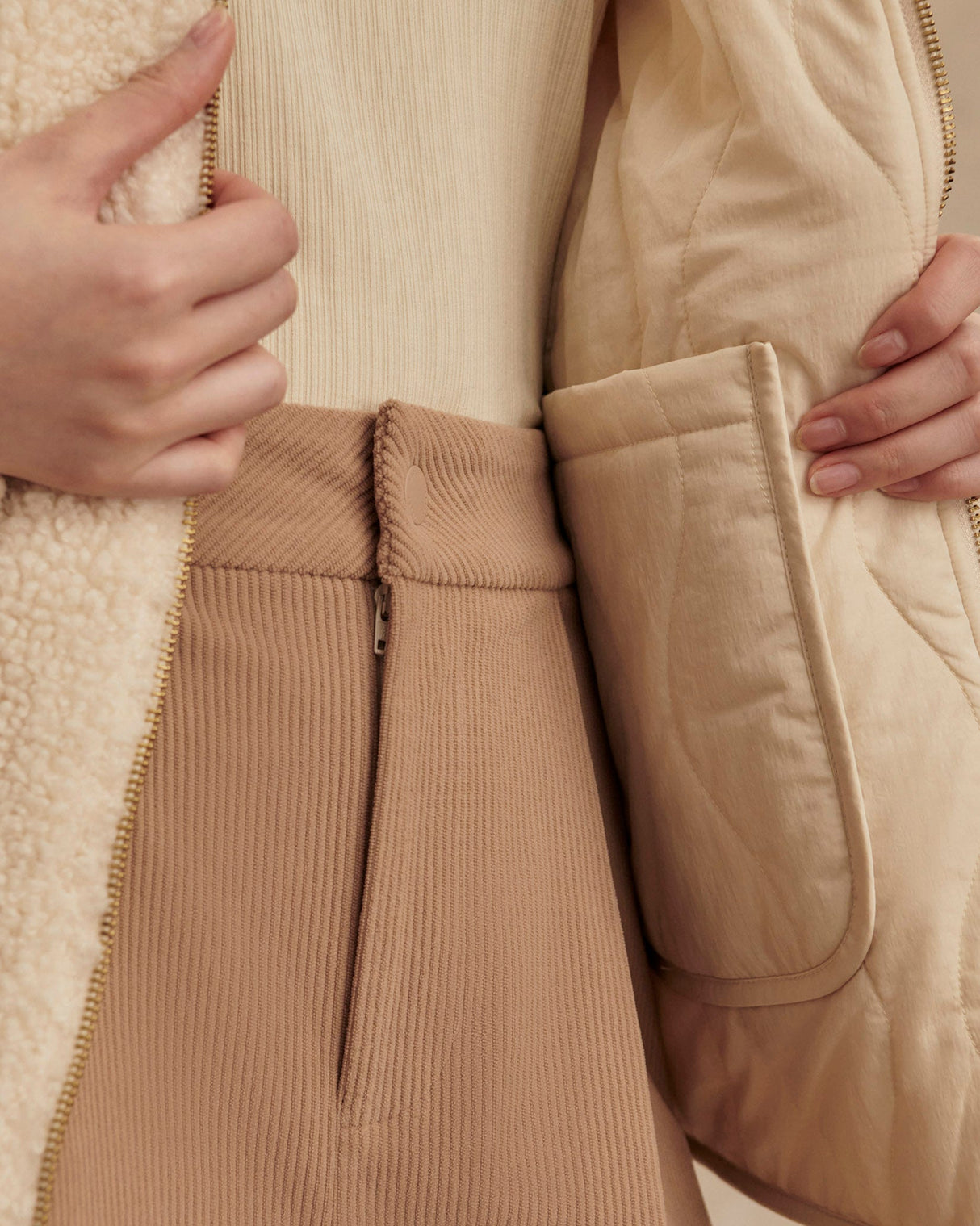 Sandshell Serina Reversible Quilted Jacket