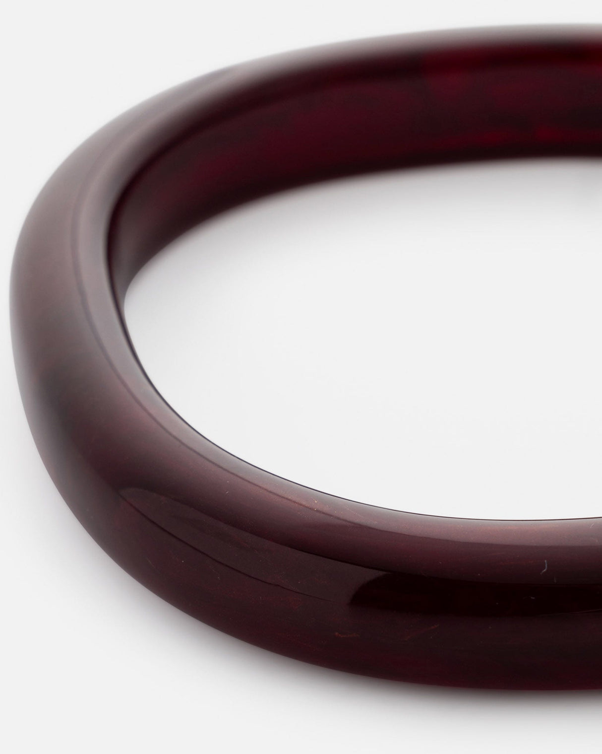 Bordeaux Marble Soft Edge Bangle