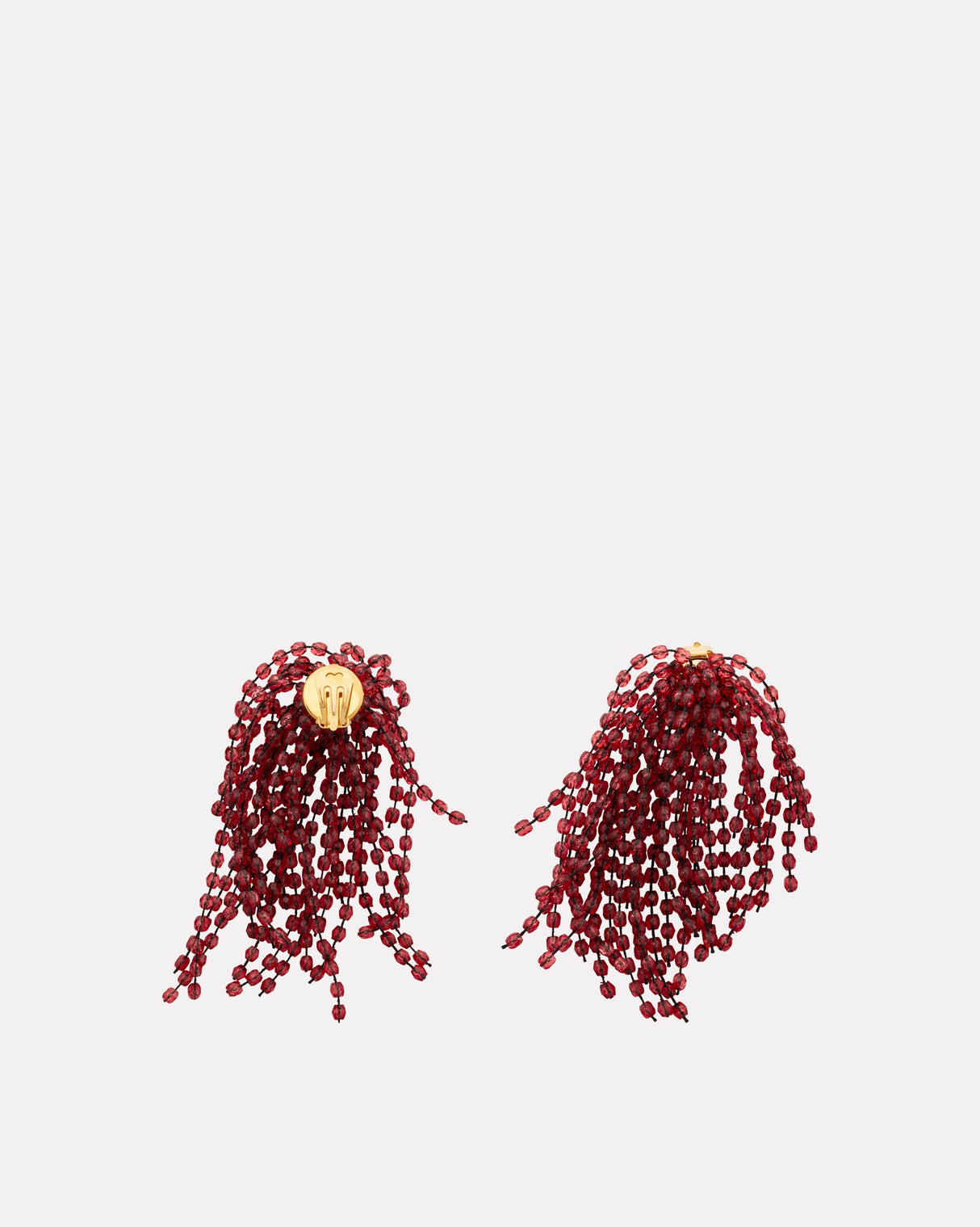 Bordeaux-Fringe-Earrings