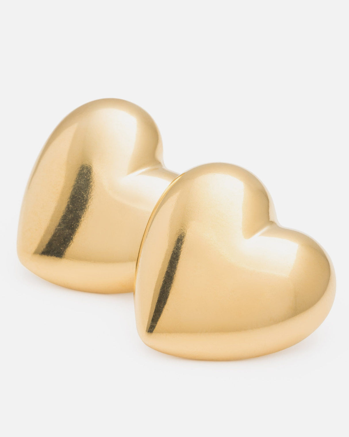Gold Love Heart Earrings