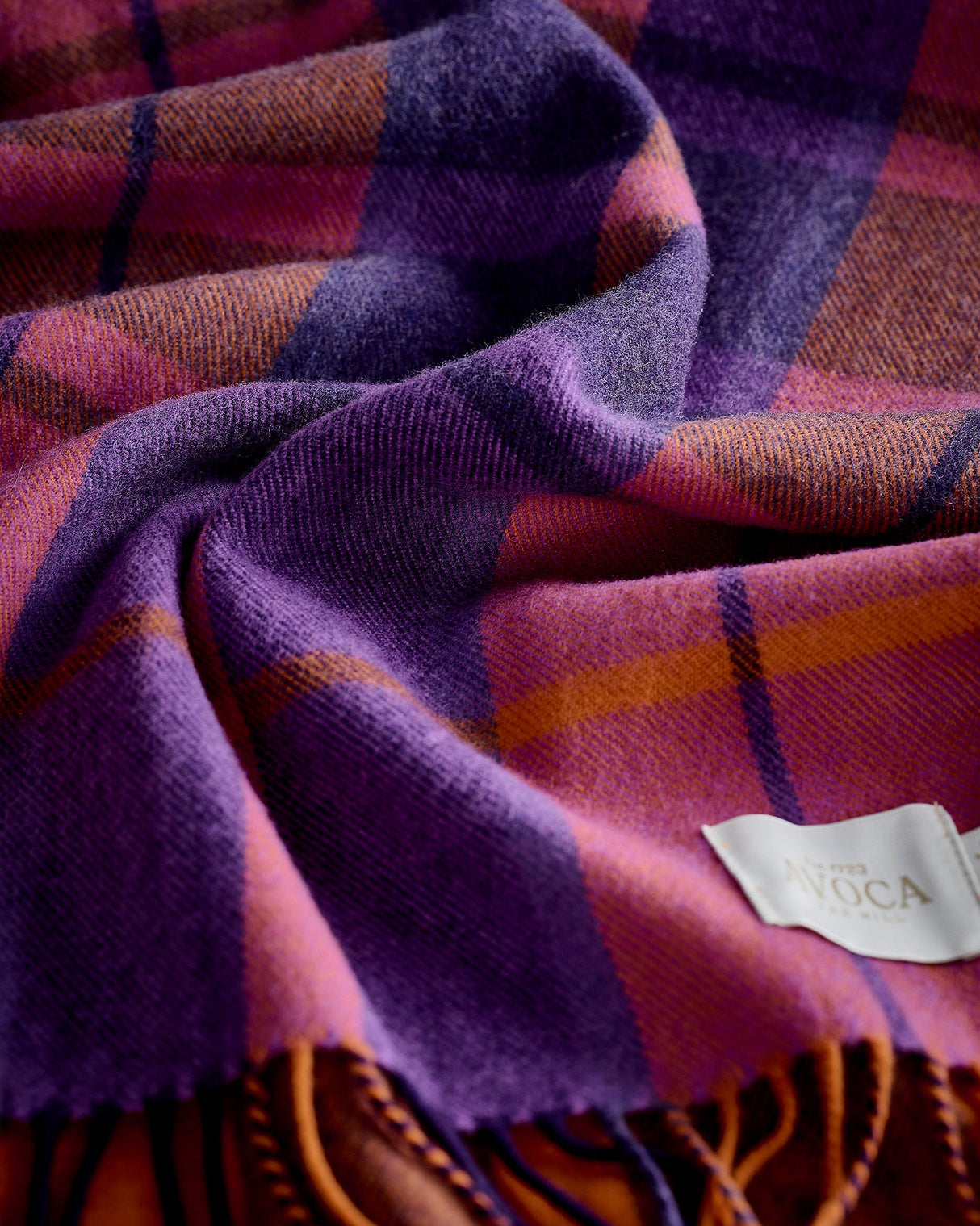 Viola Pansy Wide Merino Scarf