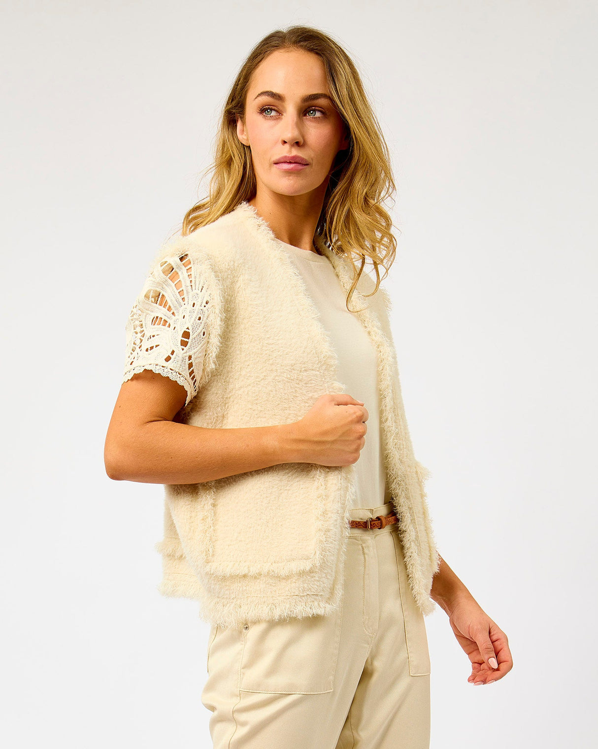 Birch Vita Textured Waistcoat