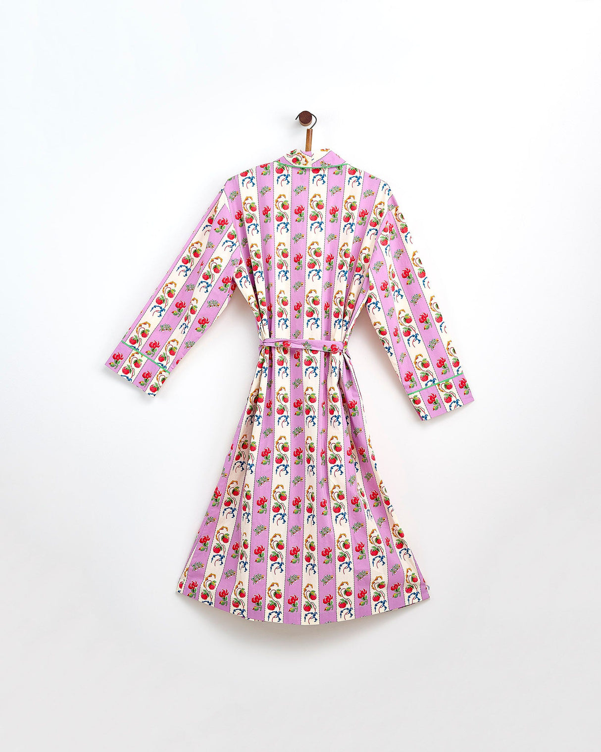 Violet-Stripe-Cotton-Dressing-Gown