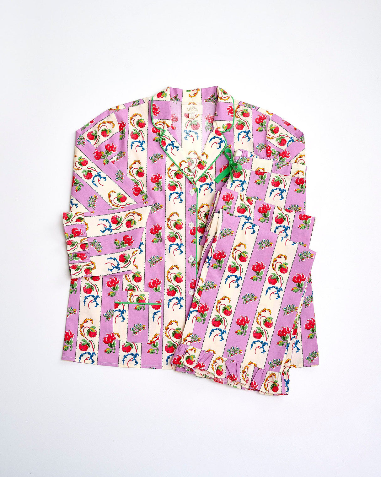 Violet-Stripe-Cotton-Pyjama-Set