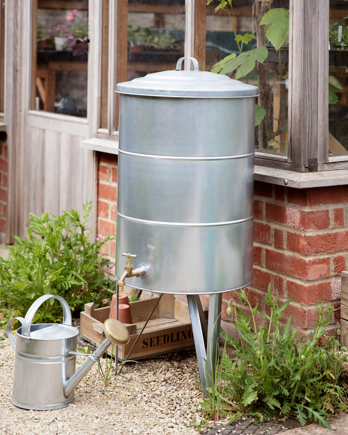 Galvanised-Steel-100L-Classic-Water-Butt