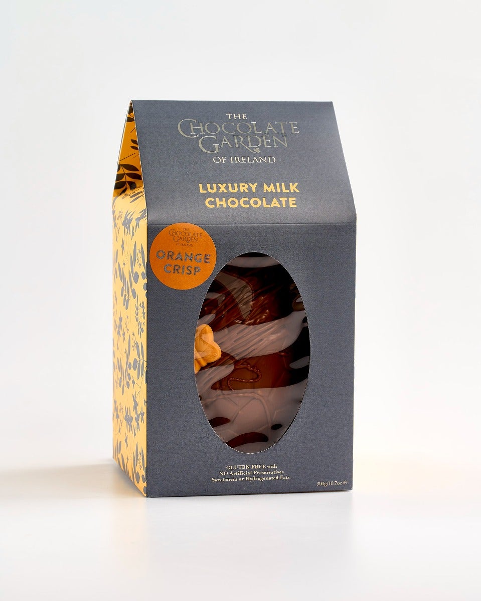 Chocolate Garden Orange Crisp Milk Chocolate Easter Egg