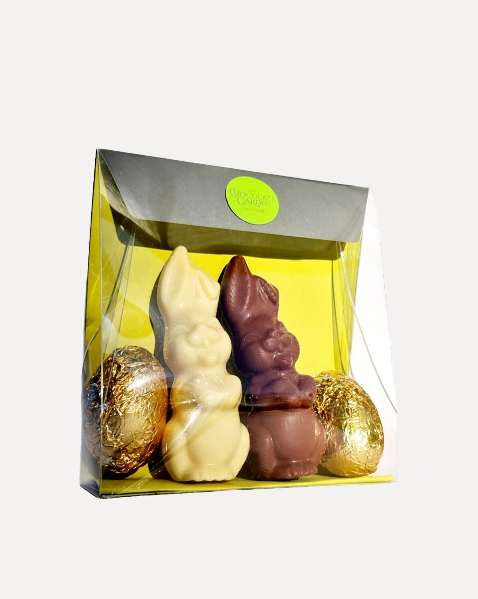 Chocolate Garden Chocolate Easter Bunnies & Eggs Satchel