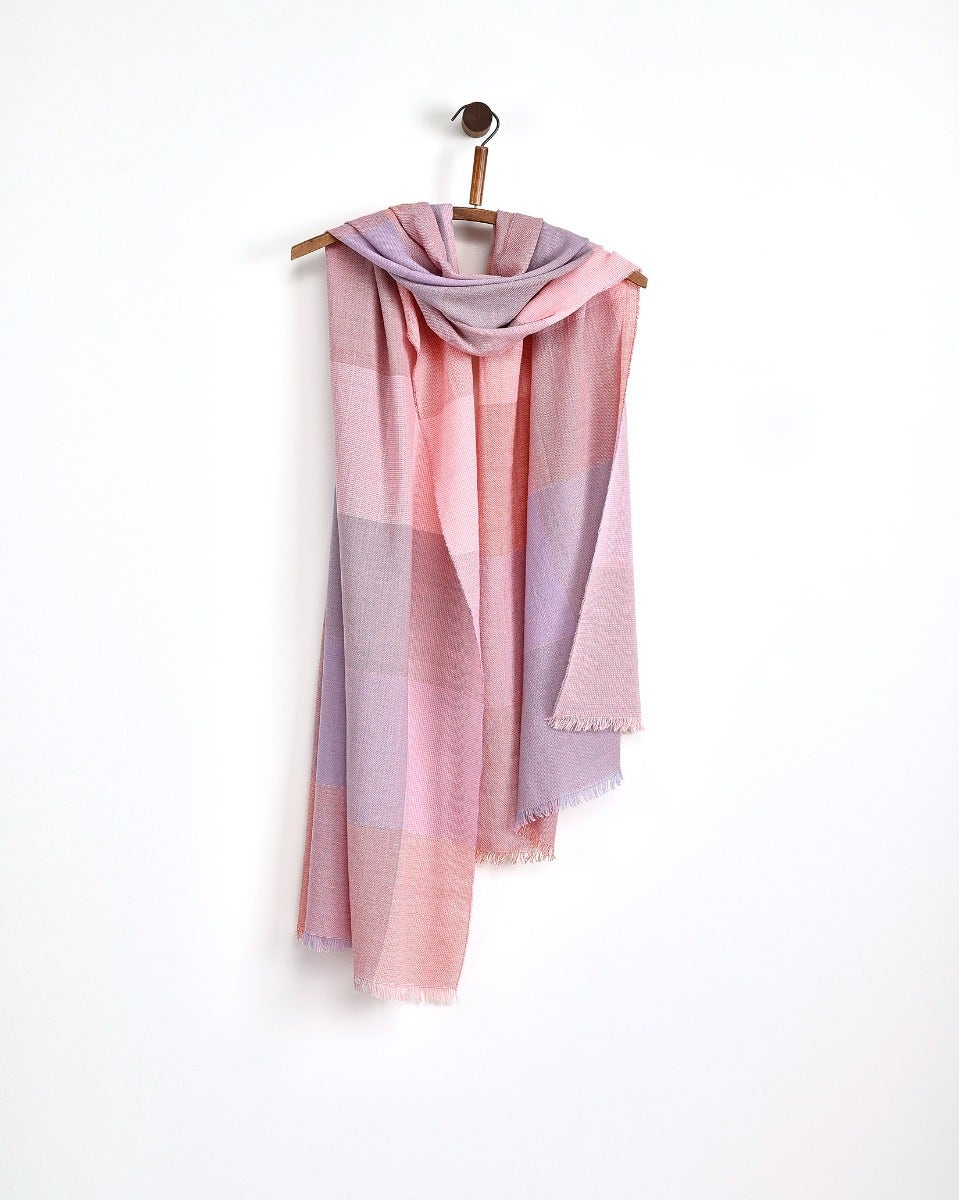 Melon Greystones Worsted Wool Wrap