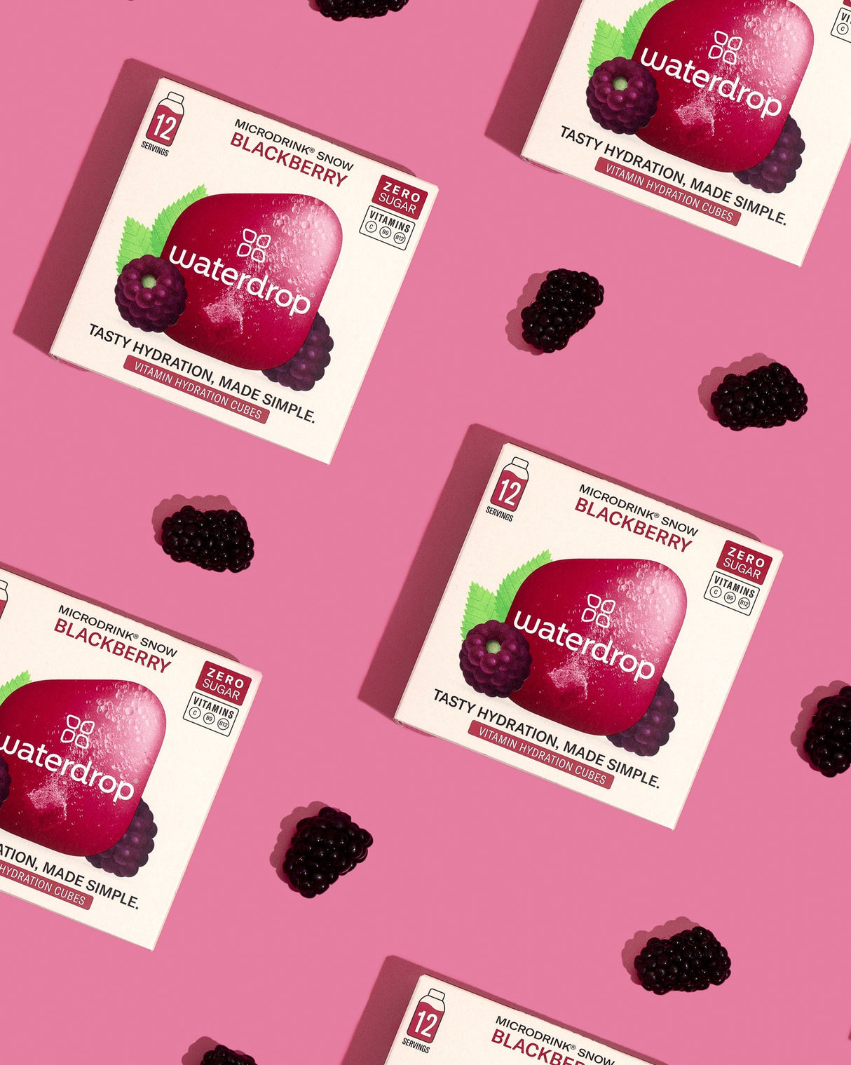 Waterdrop Blackberry Vitamin Hydration Cubes