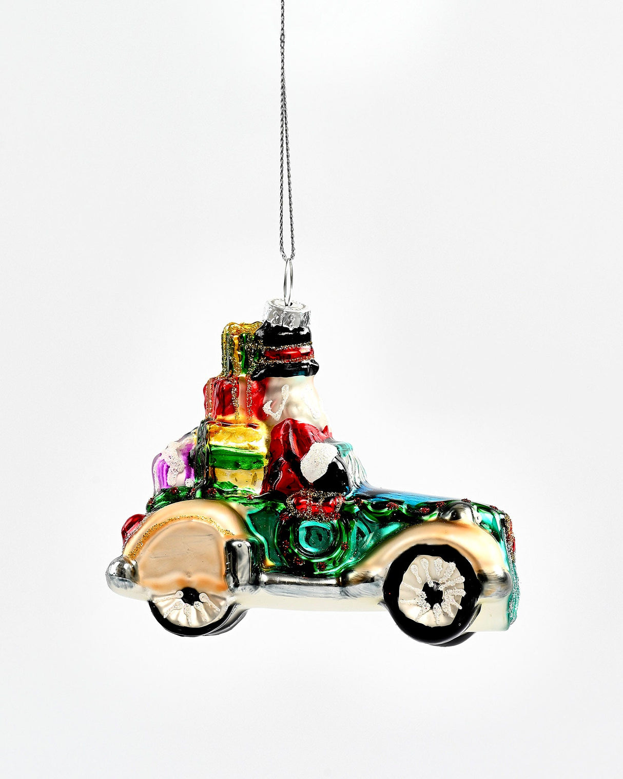Santa-in-Car-Glass-Tree-Ornament