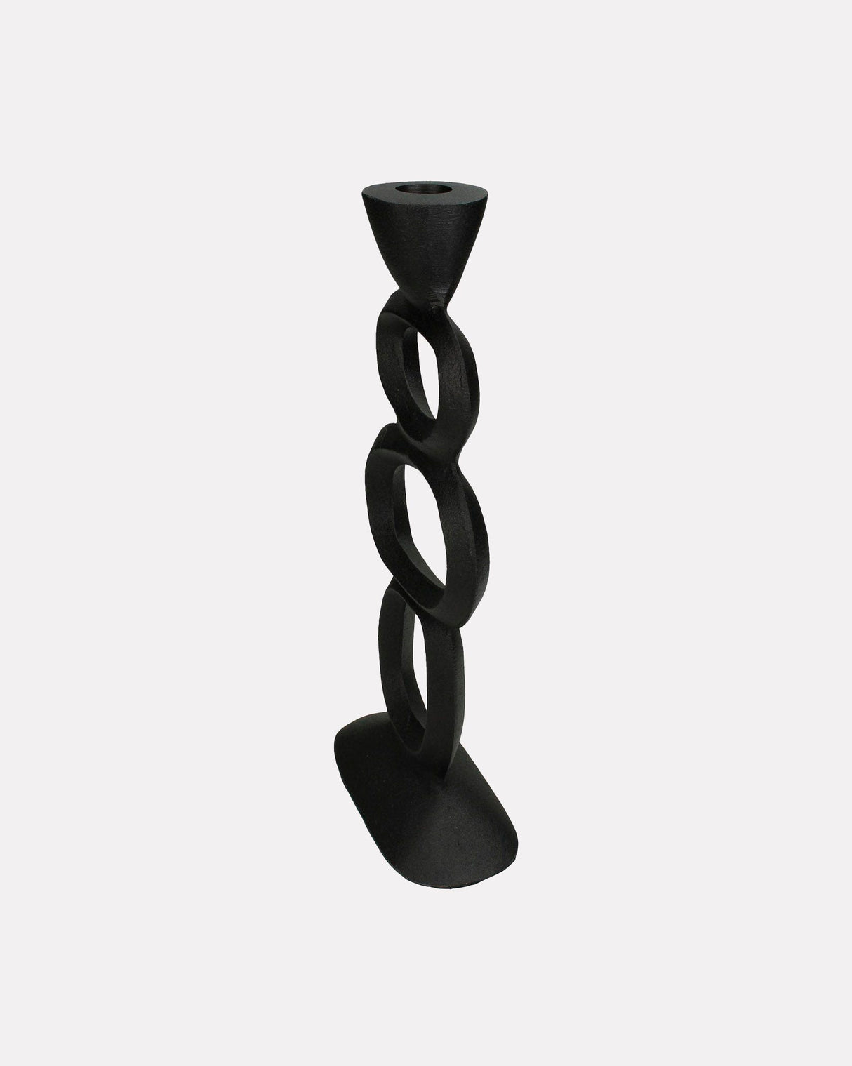Matte-Black-Organic-Aluminium-Candle-Holder