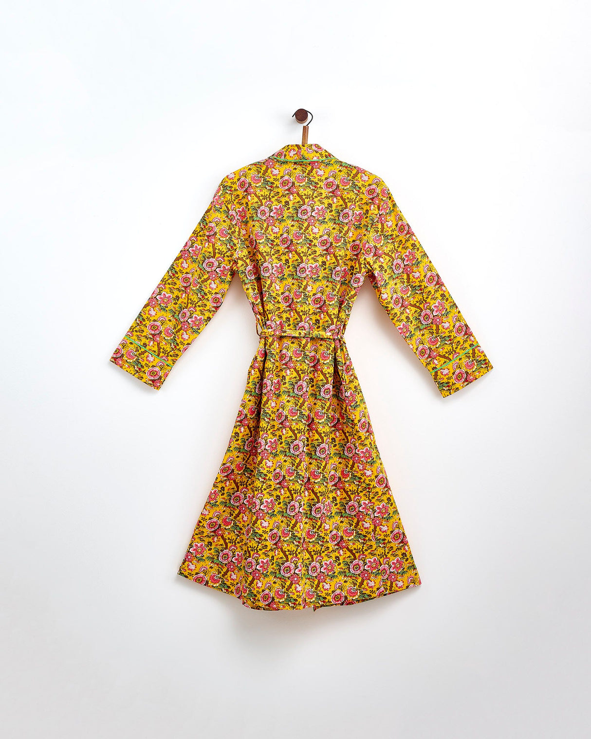 Yellow-Bloom-Cotton-Dressing-Gown