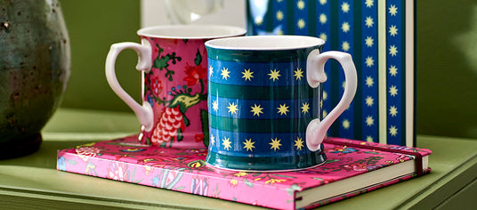 Avoca Matching Mugs & Notebooks