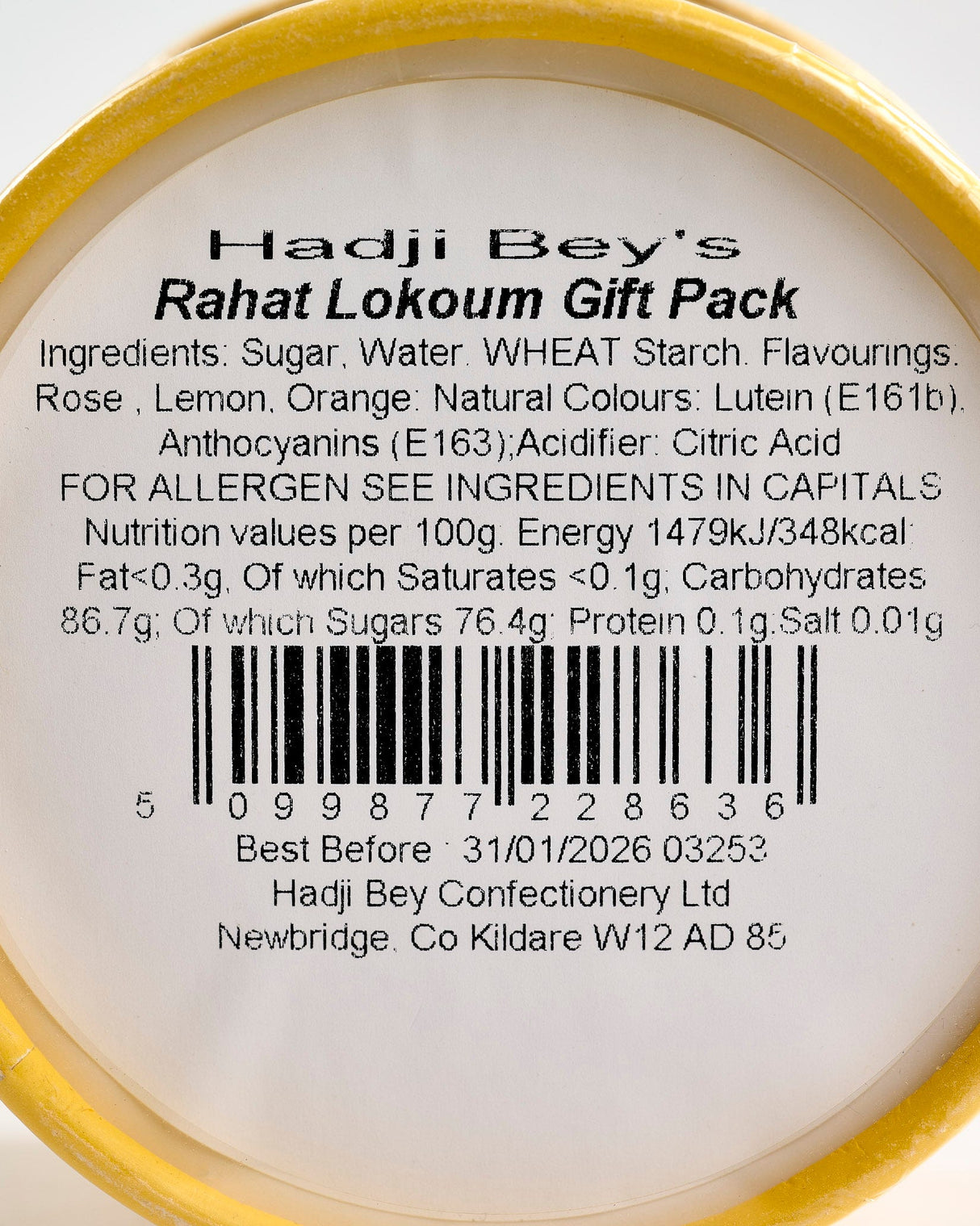 Hadji Bey's Rahat Lokoum Turkish Delight