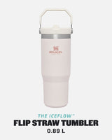 Rose Quartz IceFlow Flip Straw Tumbler