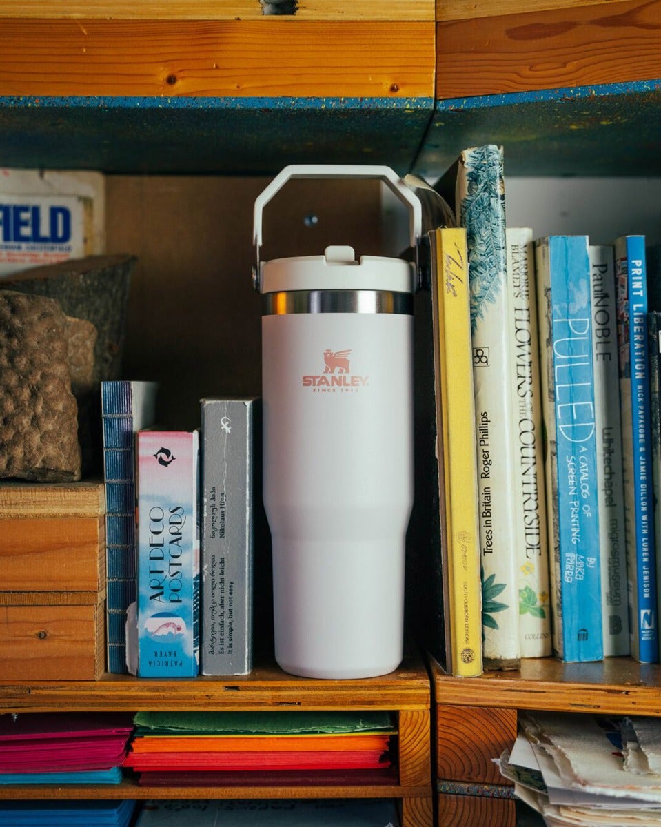 Rose Quartz IceFlow Flip Straw Tumbler