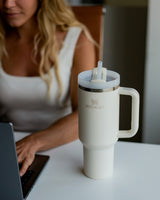 Cream Tonal Quencher H2.0 FlowState Tumbler