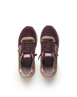 Burgundy & Cream All Suede Art Master Trainer