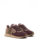 Burgundy & Cream All Suede Art Master Trainer