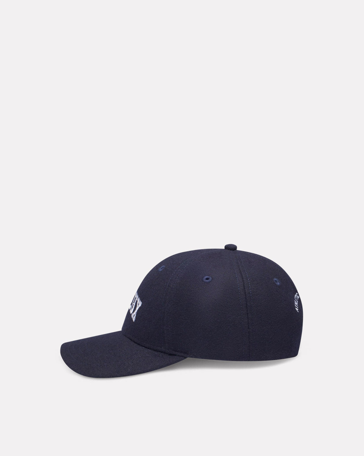 Dark Navy Wool Baseball Cap